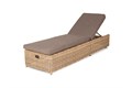 "Рим" шезлонг с подушкой, цвет соломенный YH-L1032W-1 - фото 16773914