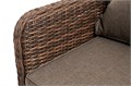 "Прованс" диван из искусственного ротанга трехместный, цвет коричневый YH-SYH272W-S3 brown - фото 16774500