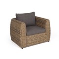 "Кальяри" кресло из искусственного ротанга (гиацинт), цвет соломенный YH-C1663W TW - фото 16774642
