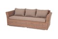 "Капучино" диван из искусственного ротанга трехместный, цвет коричневый YH-C3130W-3 brown - фото 16774678