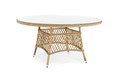 "Эспрессо" плетеный круглый стол, диаметр 150 см, цвет соломенный YH-T1661G-1 - фото 16775003