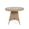 "Равенна" кофейный стол из искусственного ротанга, цвет соломенный YH-S4329P - фото 16775064