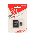 Карта памяти Smartbuy microSD, 32 Гб, SDHC, UHS-I, класс 10, с адаптером SD 1150381 - фото 16775700