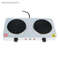 Плитка электрическая Luazon LHP-005, 2 конфорки, 2000 Вт, нагреватель диск, белая 1740903 - фото 16776768