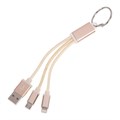 Кабель 2 в 1 Luazon, microUSB/Lightning - USB, 1 А, в виде брелка, золотистый 2502717 - фото 16777191