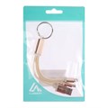 Кабель 2 в 1 Luazon, microUSB/Lightning - USB, 1 А, в виде брелка, золотистый 2502717 - фото 16777192