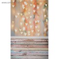 Фотофон винил "Светящиеся сердца" стена+пол 80х125 см 2778329 - фото 16777703