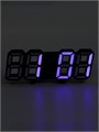 Часы электронные настольные "Цифры", с подвесом, синяя индикация, 9 х 3 х 23 см, от USB 3244775 - фото 16778069