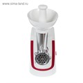 Мясорубка электрическая "АКСИНЬЯ" КС-2000, 2000 Вт, реверс, 4 насадки, бело-красная 3627651 - фото 16778266