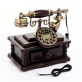 Ретро-телефон "Письменный стол", с ящиком, 16 х 25 х 26 см 3573454 - фото 16778586