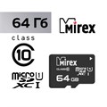 Карта памяти Mirex microSD, 64 Гб, SDXC, UHS-I, класс 10 4245644 - фото 16779139