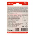 Карта памяти Mirex microSD, 64 Гб, SDXC, UHS-I, класс 10 4245644 - фото 16779143