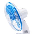 Вентилятор Luazon LOF-03, настольный, 35 Вт, 28 см, 3 режима, пластик, бело-синий 4021012 - фото 16779194