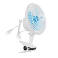 Вентилятор Luazon LOF-04, настольный, 15 Вт, 15 см, 2 режима, пластик, бело-голубой 4021009 - фото 16779204