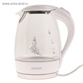 Чайник электрический ENERGY E-262, стекло, 1.7 л, 2200 Вт, белый 4325204 - фото 16779463