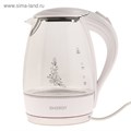 Чайник электрический ENERGY E-262, стекло, 1.7 л, 2200 Вт, белый 4325204 - фото 16779469