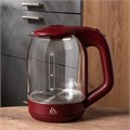 Чайник электрический Luazon LSK-1809, стекло, 1.8 л, 1500 Вт, подсветка, красный 3894962 - фото 16779668