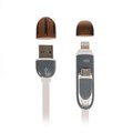Кабель 2 в 1 Luazon, microUSB/Lightning - USB, 1 А, 0.9 м, плоский, МИКС 4283686 - фото 16779842 Кабель 2 в 1 Luazon, microUSB/Lightning - USB, 1 А, 0.9 м, плоский, МИКС 4283686 - фото 16779842