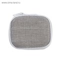Футляр для наушников Luazon, прямоугольный, 8х6х3 см, материал верха: ткань, серый 4423922 - фото 16780154