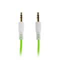 Кабель аудио AUX Luazon, Jack 3.5 мм(m)-Jack 3.5 мм(m), прозрачная оплетка, 1 м, зелёный 4310404 - фото 16780241