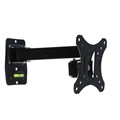 Кронштейн Luazon KrON-62, для ТВ, наклонно-поворотный, 10-30", 70-360 мм от стены, чёрный 3937405 - фото 16780451