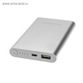 Внешний аккумулятор LuazON PB-24, 8000 мАч, USB, 1 А, индикатор, металл, серый 4311122 - фото 16780774