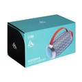 Портативная колонка Luazon LAB-54, 10 Вт, 1200 мАч, microSD, AUX, USB, серо-бирюзовая 4514439 - фото 16781359