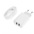 Сетевое зарядное устройство LuazON LCC-96, 2 USB, 2 A, кабель microUSB, белое 4598423 - фото 16781387 Сетевое зарядное устройство LuazON LCC-96, 2 USB, 2 A, кабель microUSB, белое 4598423 - фото 16781387