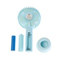 Портативный вентилятор LuazON LOF-02, 3 скорости, 800 мАч, бирюзовый 4601766 - фото 16781413