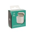 Чехол Luazon для футляра AirPods 1/2, мат. верха: силикон, 56х24х47 мм, люминесцентный белый 5131313 - фото 16782185