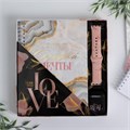 Набор: ремень для часов, ежедневник и чехол для наушников«Love, 20 х 22 см 5432623 - фото 16783236