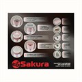 Эпилятор Sakura SA-5541WP, 10 насадок, 2 скорости, подсветка, АКБ, розово-белый 6710049 - фото 16783307
