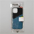 Чехол Luazon для iPhone 12 Pro Max, поддержка MagSafe, вставка из стекла и кожи, синий 6253252 - фото 16783875