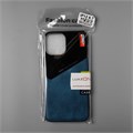 Чехол Luazon для iPhone 12 Pro Max, поддержка MagSafe, вставка из стекла и кожи, синий 6253252 - фото 16783876