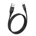 Кабель Hoco U93, USB - Lightning, 2.4 А, 1.2 м, индикатор, черный 7550656 - фото 16784685