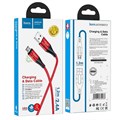 Кабель Hoco U93, USB - microUSB, 2.4 А, 1.2 м, индикатор, красный 7550657 - фото 16784689
