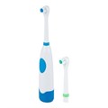 Электрическая зубная щетка HOMESTAR HS-6005, вращательная, 6500 об/мин, 2 насадки, синяя 7599276 - фото 16784860