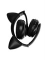 Наушники-Кошки MYBIT W-32, беспроводные, MIC, BT 5.0, AUX, microSD, MP3, 400 мАч, черные 7348412 - фото 16784965