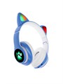Наушники-Кошки MYBIT W-32, беспроводные, MIC, BT 5.0, AUX, microSD, MP3, 400 мАч, синие 7348414 - фото 16784972