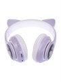 Наушники-Кошки MYBIT W-32, беспроводные, MIC, BT 5.0, AUX, microSD, MP3, 400 мАч, фиолетовые 7348415 - фото 16784986