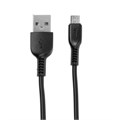 Кабель Hoco X13, microUSB - USB, 2,4 А, 1 м, PVC оплетка, чёрный 7686985 - фото 16785145