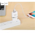Сетевое зарядное устройство Hoco C11, USB - 1 А, белый 7687053 - фото 16785169