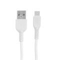 Кабель Hoco X13, microUSB - USB, 2,4 А, 1 м, PVC оплетка, белый 7686986 - фото 16785333