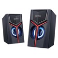 Компьютерные колонки 2.0 Perfeo Trial, 2х3, LED подсветка, чёрные 7705855 - фото 16785444