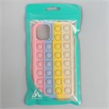 POP IT в виде чехла на телефон силиконовый, разноцветный 7410655 - фото 16785478