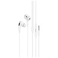 Наушники Hoco M1 Pro, проводные, вакуумные, микрофон, Jack 3.5, 1.2 м, белые 7783043 - фото 16785702