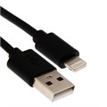Кабель Windigo, Lightning - USB, 2 А, зарядка + передача данных, TPE оплетка, 1 м, черный 7108437 - фото 16785924