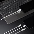 Кабель Windigo, 3 в 1, microUSB/Lightning/Type-C - USB, 2 А, PVC оплетка, 1 м, белый 7108442 - фото 16785933