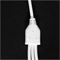 Кабель Windigo, 3 в 1, microUSB/Lightning/Type-C - USB, 2 А, PVC оплетка, 1 м, белый 7108442 - фото 16785936