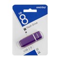 Флешка Smartbuy Quartz series Violet, 8 Гб, USB 2.0,чт до 25 Мб/с,зап до 15 Мб/с, фиолетовая 9085934 - фото 16786357